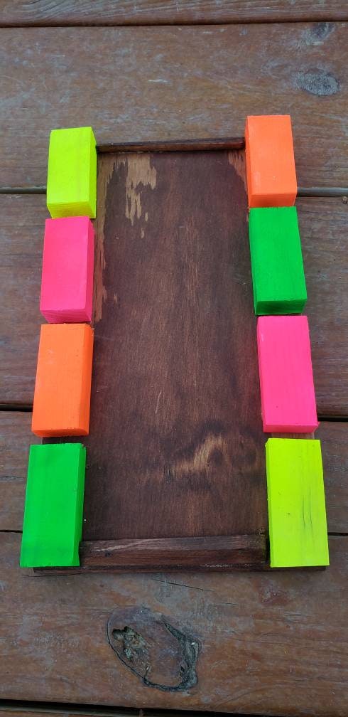 sand section with neon blocks